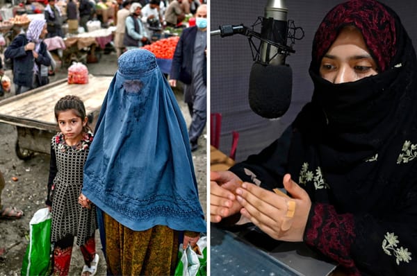 Taliban bans women faces speaking public afghanistan