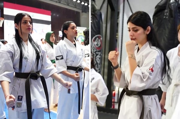 iraq woman karate noor salman baghdad asif self defense