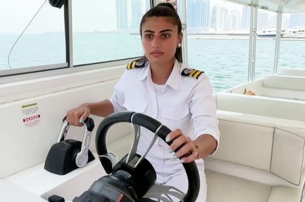 bahrain first woman boat captain Hawra Al Jufairi 