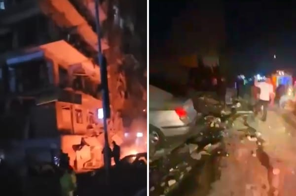 israel bomb syria damascus residential building gaza