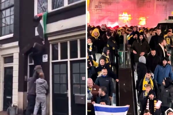 israel maccabi hooligans riots amsterdam gaza