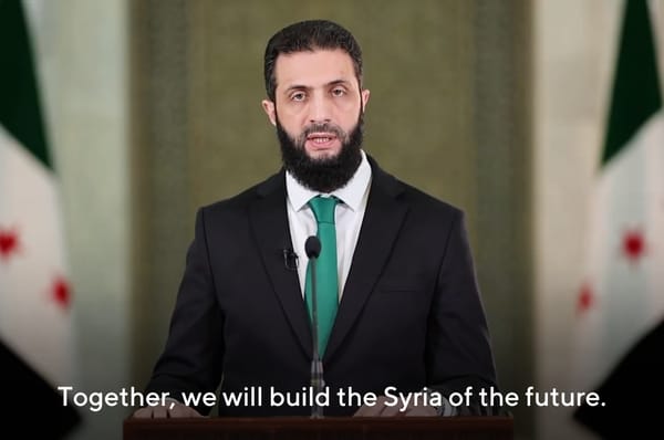 ahmed al sharaa syria new president first speech transition