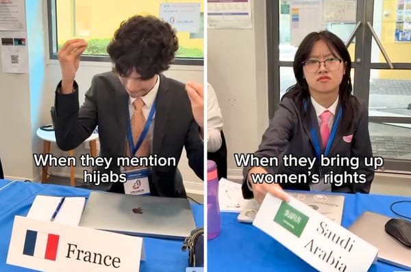 vietnam students country controversial issues flip placard model UN