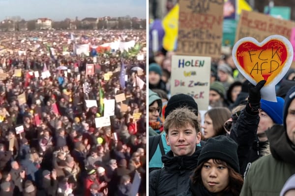 german huge far right protest afd munich