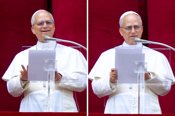 pope leo first sunday mass gaza ukraine peace 