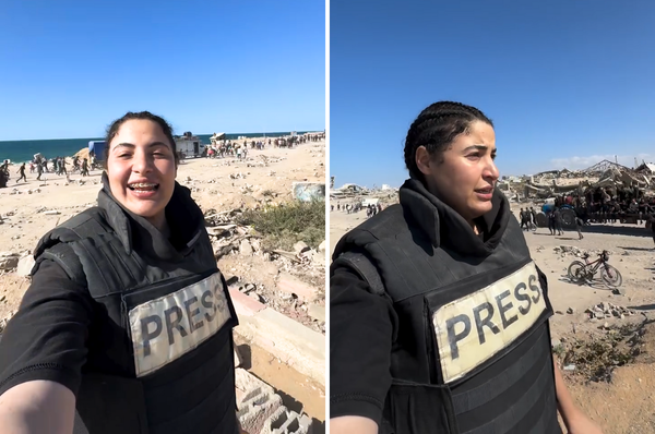 bisan palestinians return north gaza october 2025