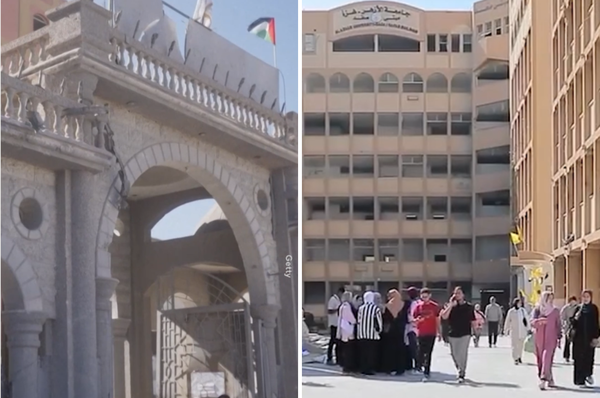 Gaza Al-azhar first university reopen Israel genocide