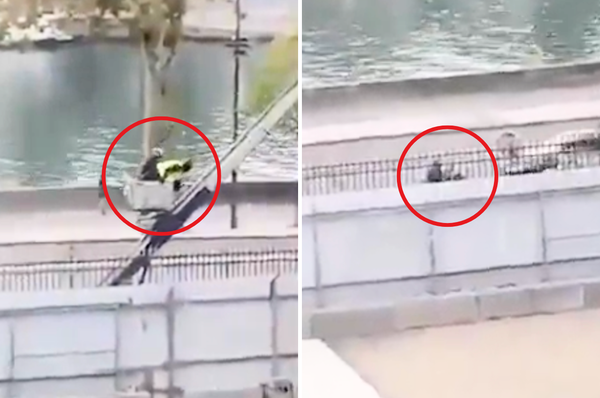 louvre heist robbers escape video