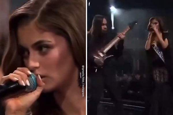 miss world chile ignacia fernandez death metal performance