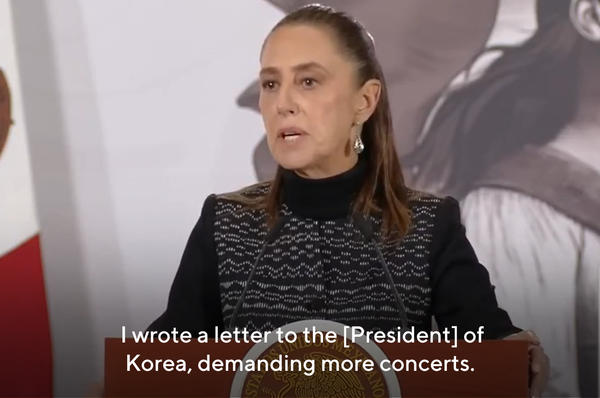 claudia sheinbaum mexico request more bts concerts