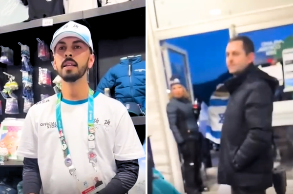 olympics retail worker fired free palestine milan
