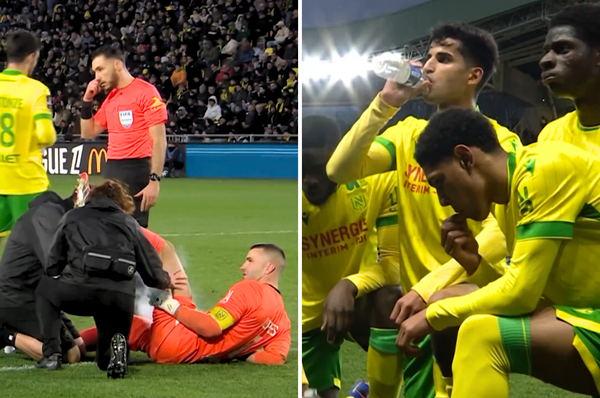 french goalkeeper fake injury ramadan muslim teammates break fast