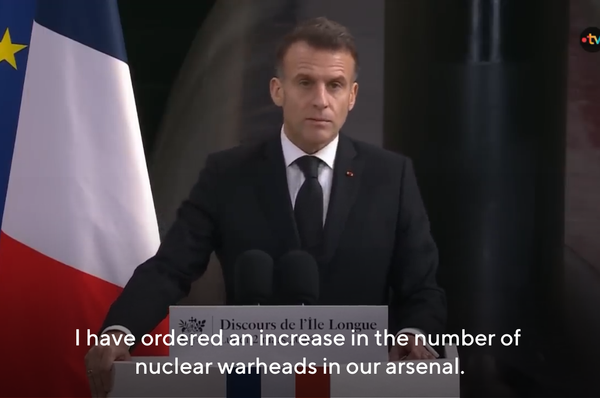 macron france increase nuclear warheads