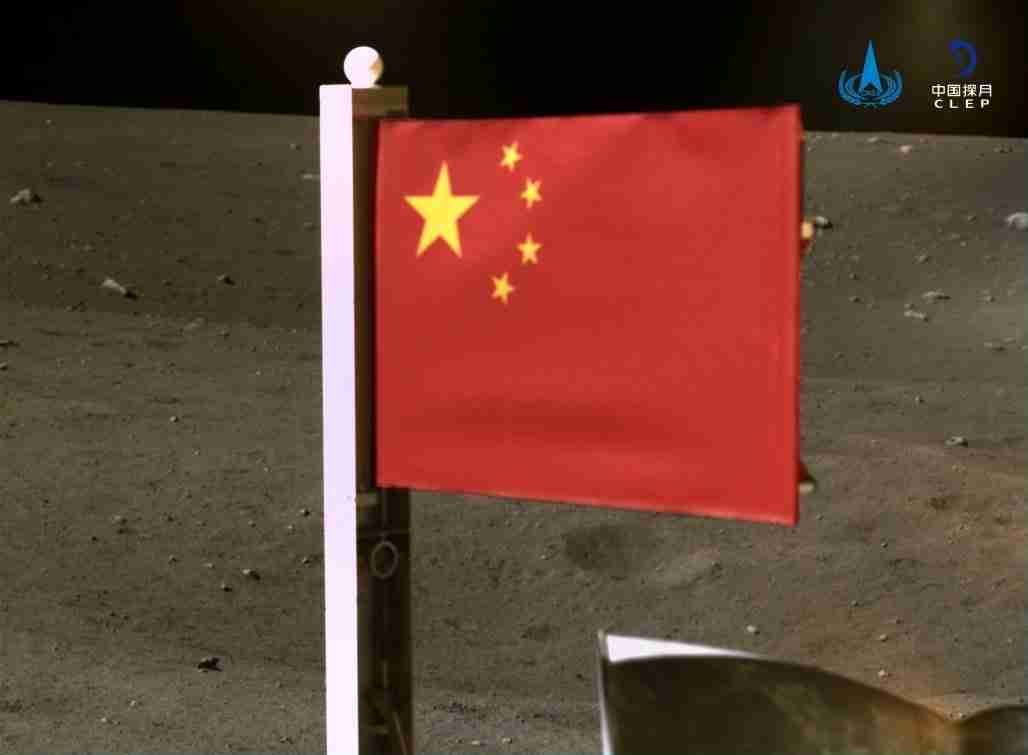 china chang’e 5 moon flag