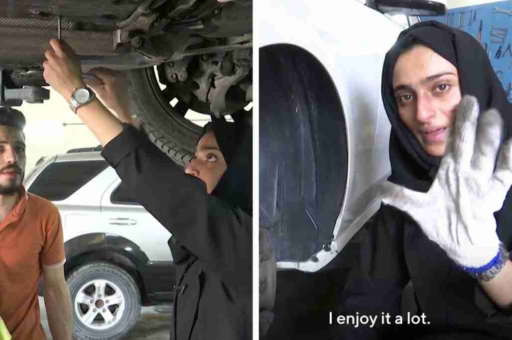 uae first woman car mechanic