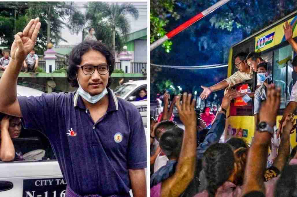 myanmar released protestors