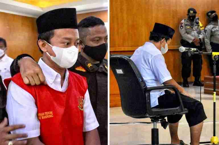 indonesia principal raped 13 girls death sentence
