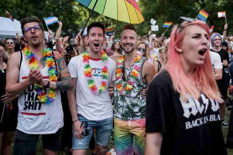 Hungary Budapest pride 2021 attendees