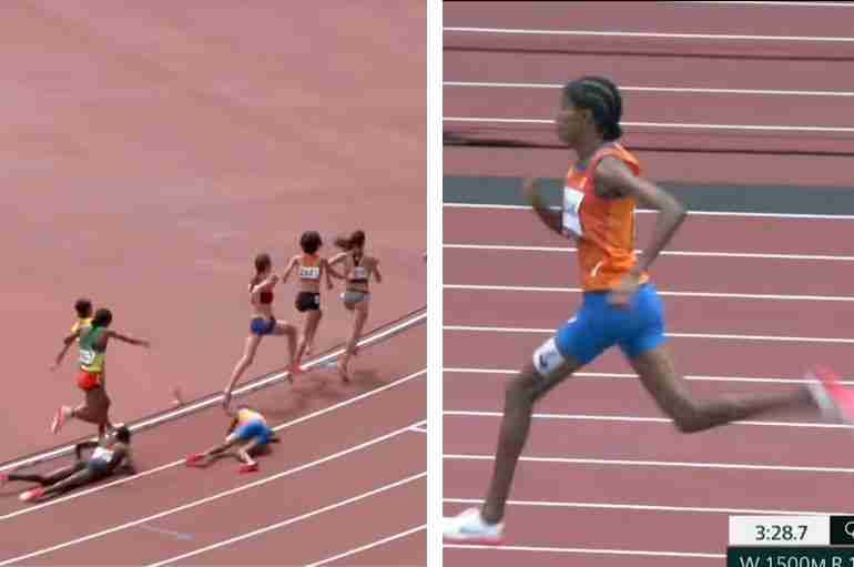 The Dutch Runner Fell On The Final Lap Of Her Olympic Race But Got Up And Still Managed To Win