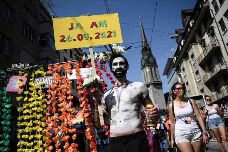 People In Switzerland Held A Huge Protest In Support Of Same-Sex Marriage Ahead Of A Referendum