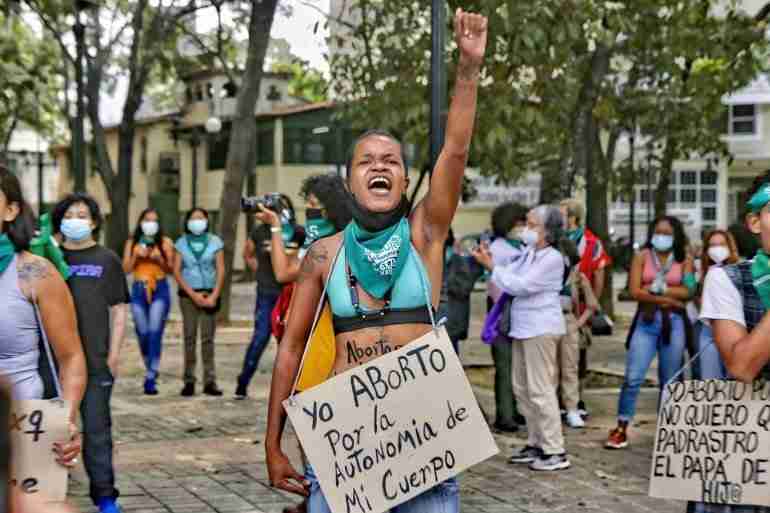 latin american women abortion protest