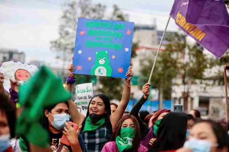latin american women abortion protest