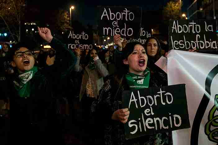 chile rejected bill decriminalize abortion protest