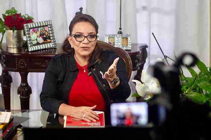 xiomara-first woman president honduras speech
