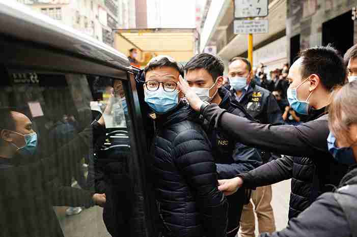 hong kong police jail stand news editor sedition