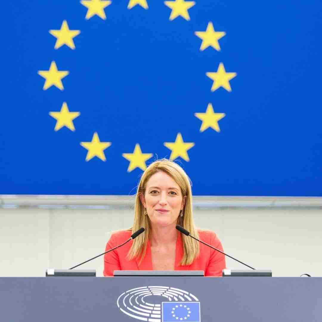 roberta metsola european parliament youngest president