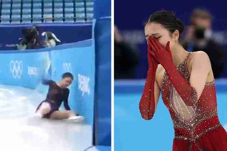Chinese Fans Are Attacking This US-Born Figure Skater Who Chose To Compete For China Then Fell