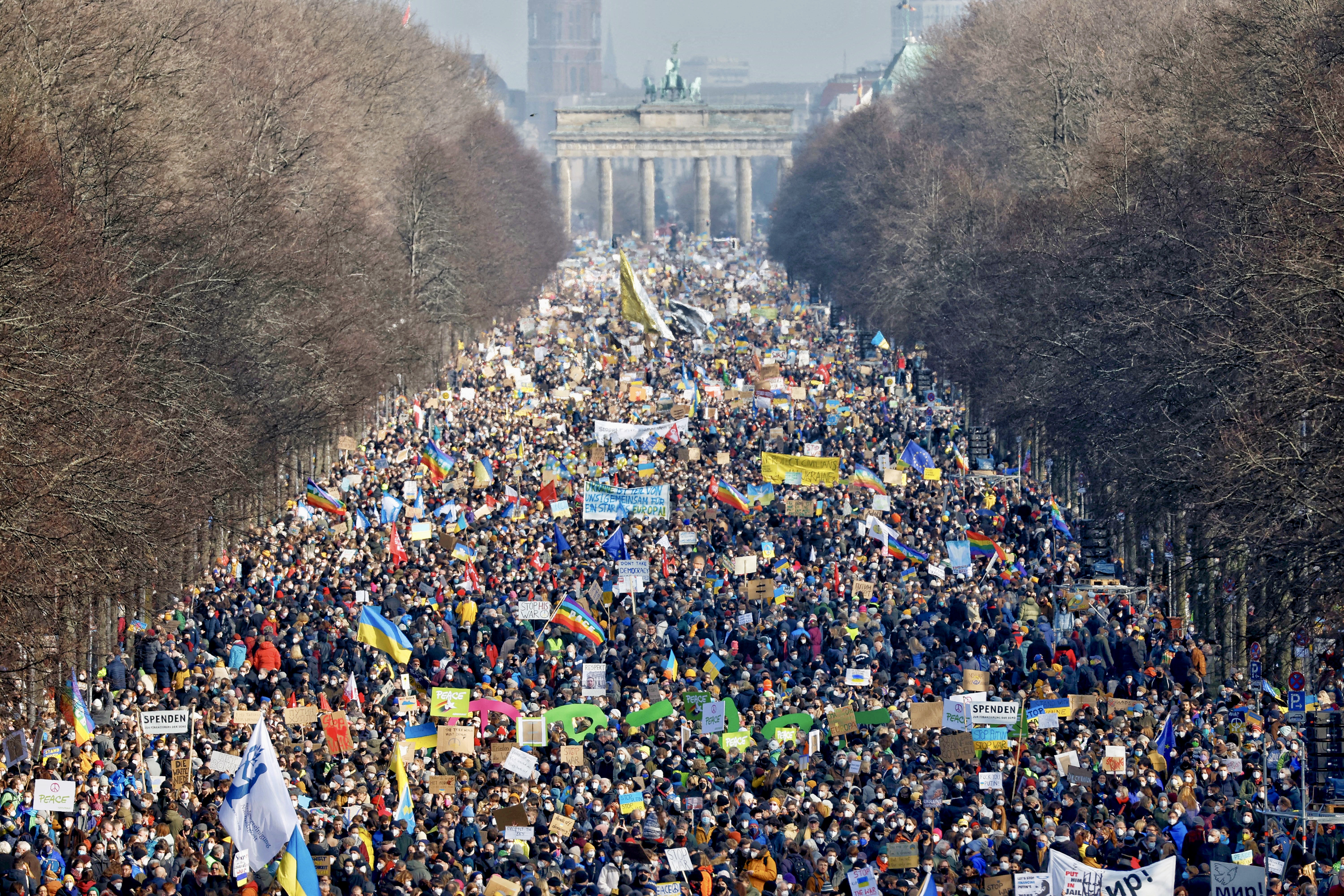 ukraine protests russia invasion germany