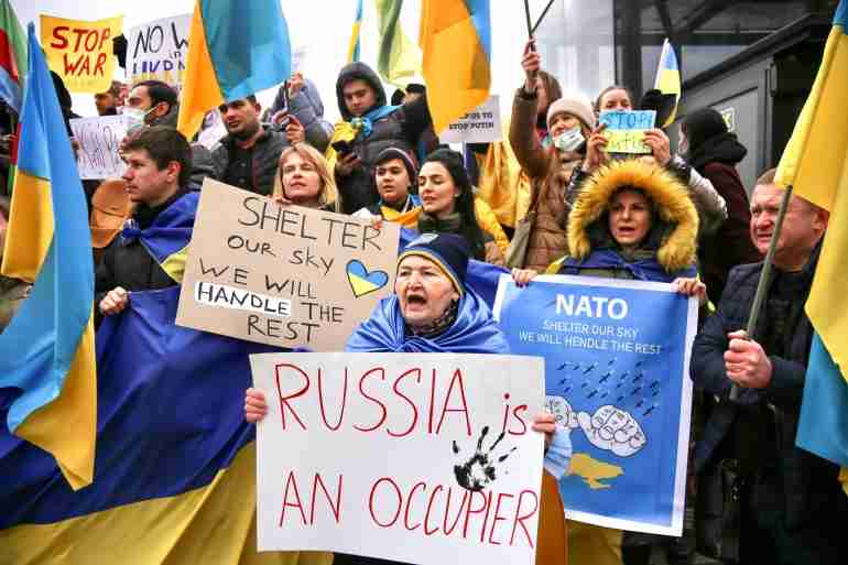 ukraine protests russia invasion turkey