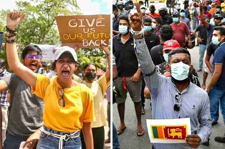 People In Sri Lanka Are Holding Mass Protests Demanding The President Resign Over A Huge Economic Crisis