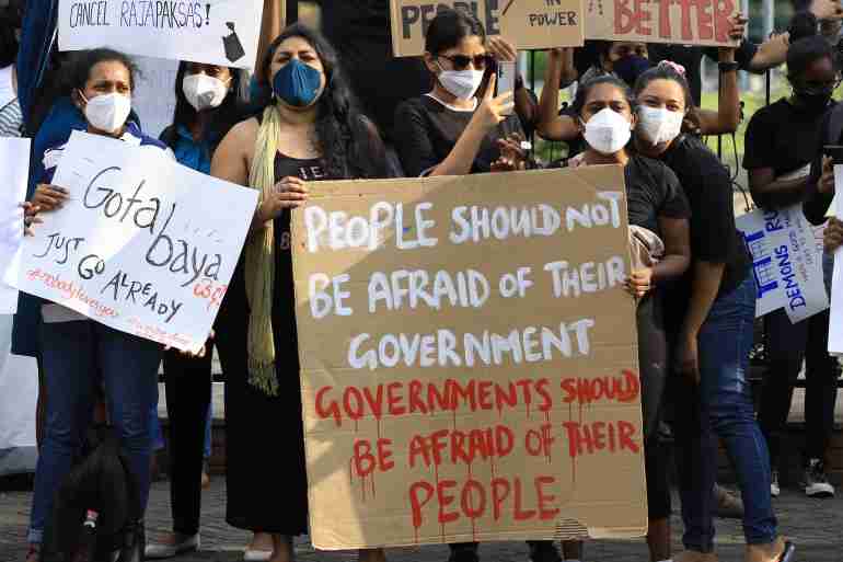sri lanka economic crisis protest gotabaya rajapaksa