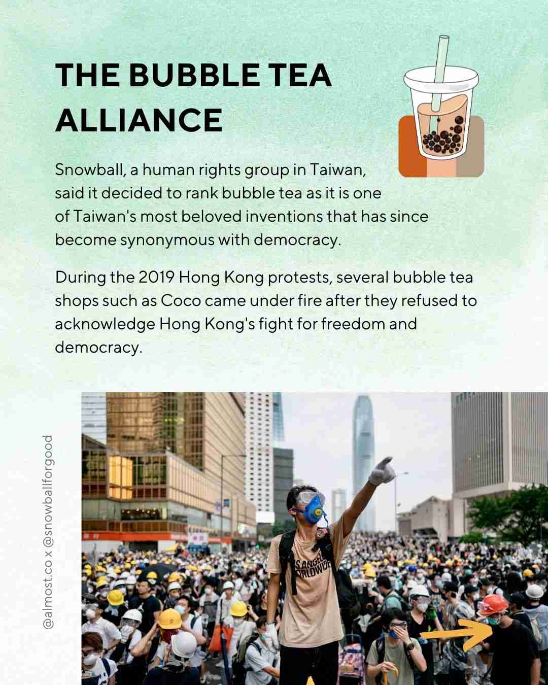 taiwan bubble tea shops human rights ranking