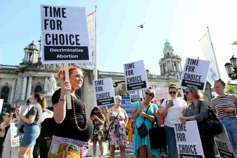 countries abortion support legal northern ireland