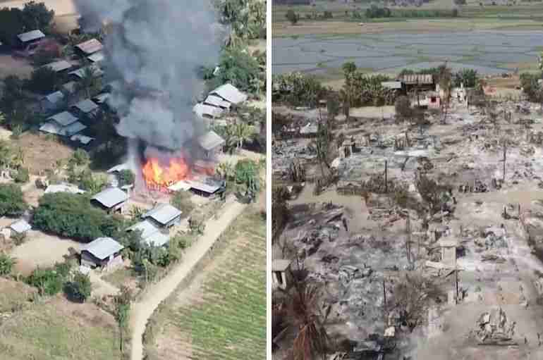 Myanmar’s Military Is Setting Fire To Hundreds Of Villages On A Burning Spree To Crush The Resistance