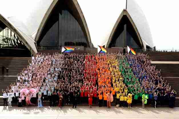 australia progress pride flag sydney opera house