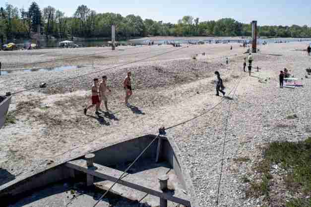 italy drought po river dry 70 years