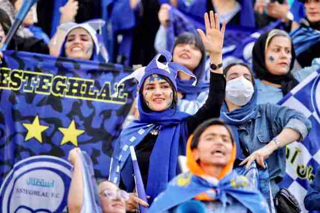 iran women soccer match first time domestic