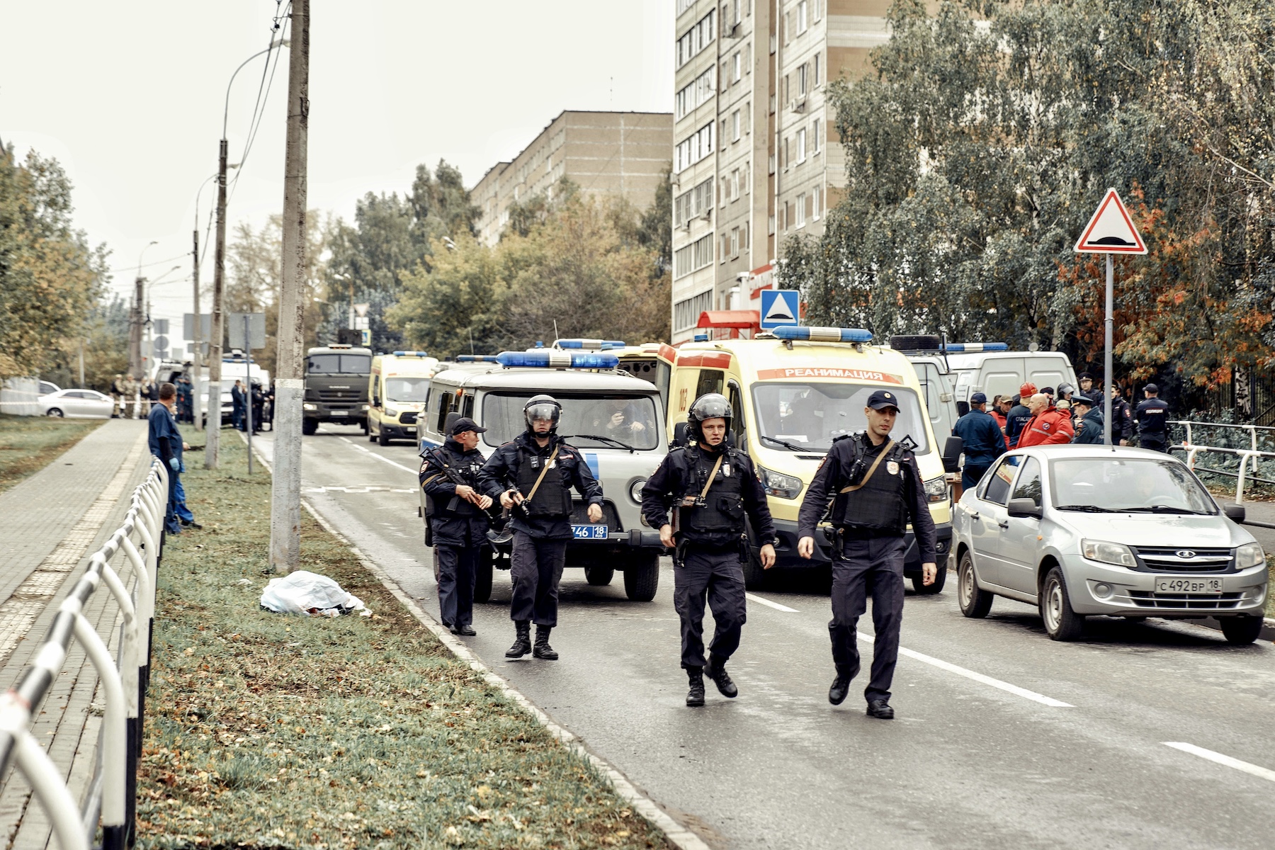 russia school shooting izhevsk police