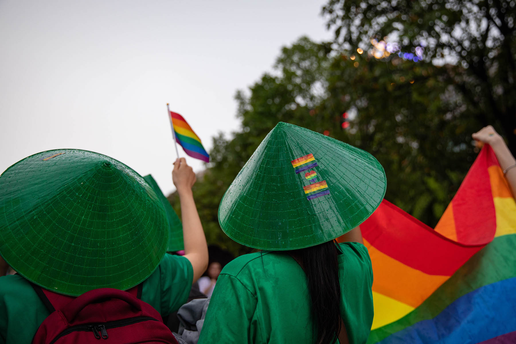 vietnam pride straw hat rainbow 2022