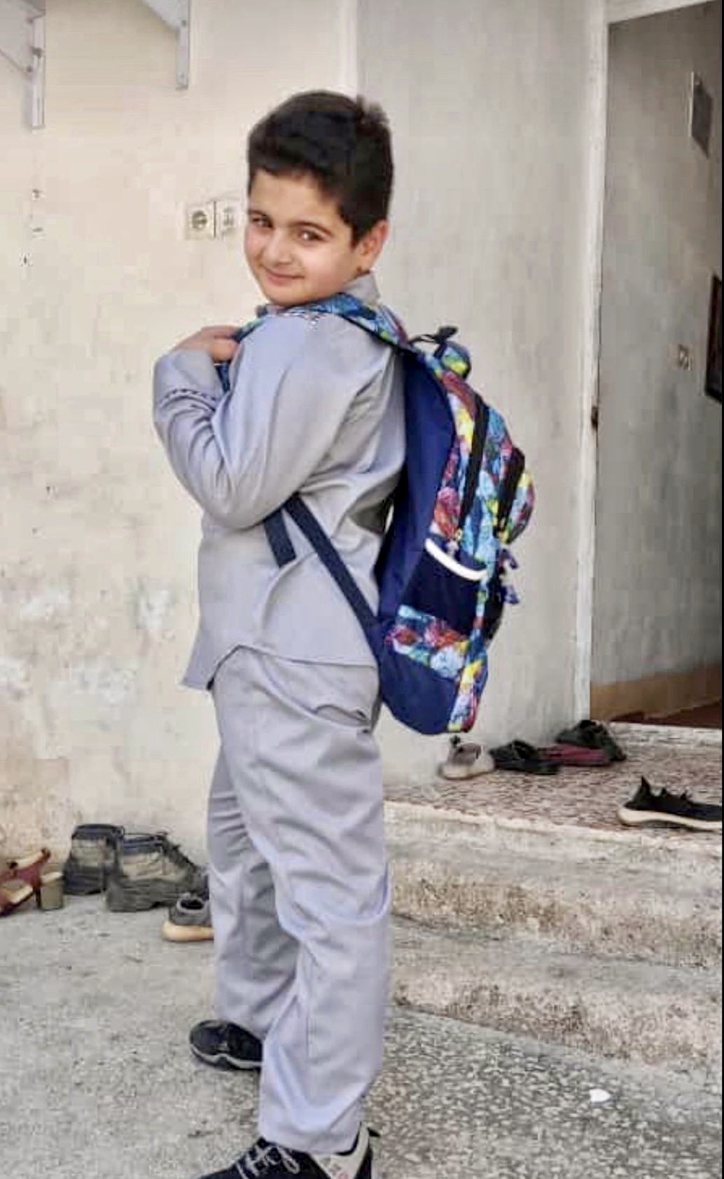 Kian Pirfalak iran boy killed protests school backpack