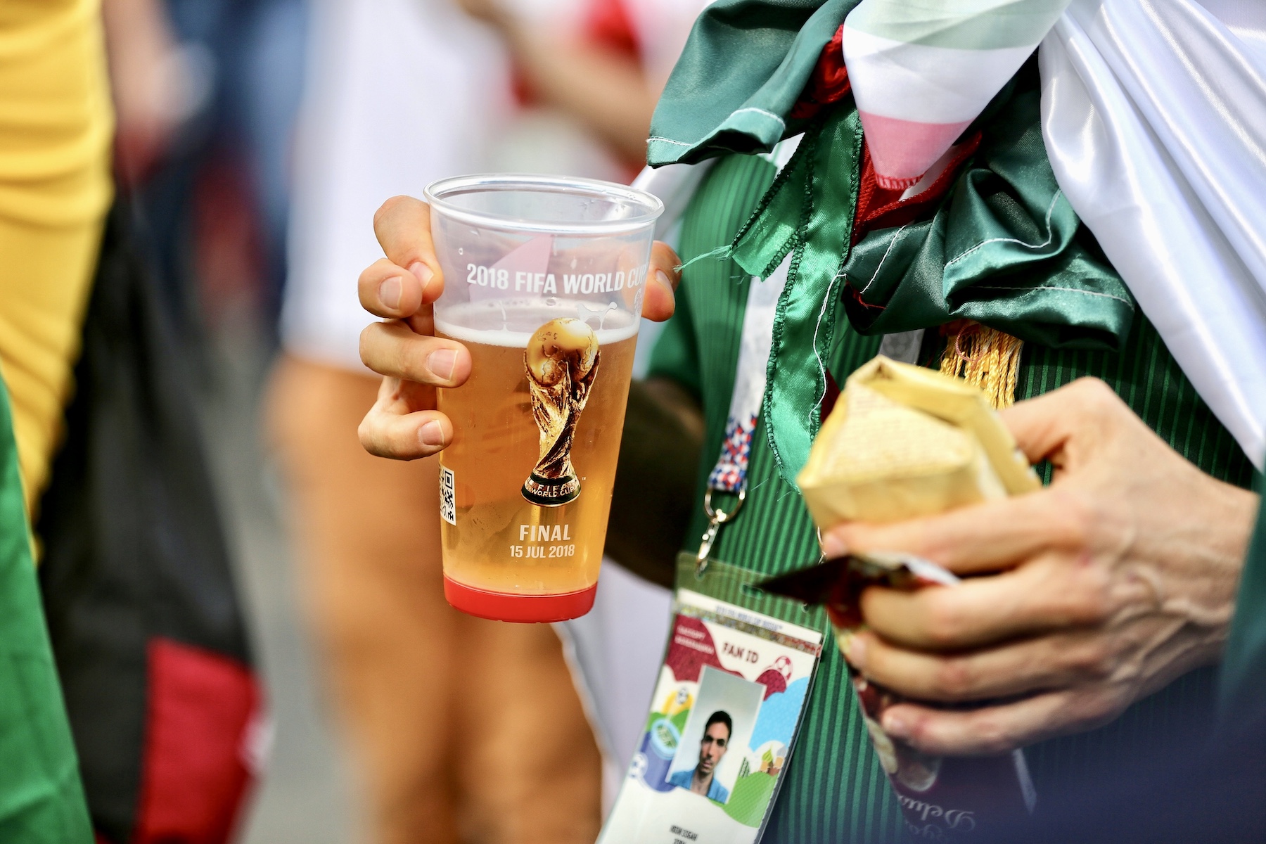 world cup beer budweiser fan