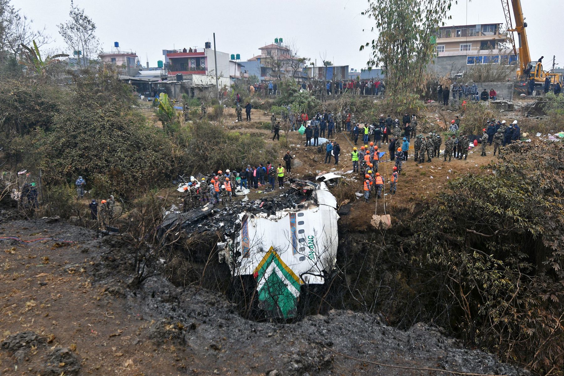 nepal plane crash site 2023 yeti airlines
