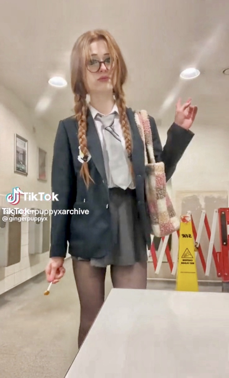 brianna ghey posing on her tiktok video - who has found murdered in a park in uk
