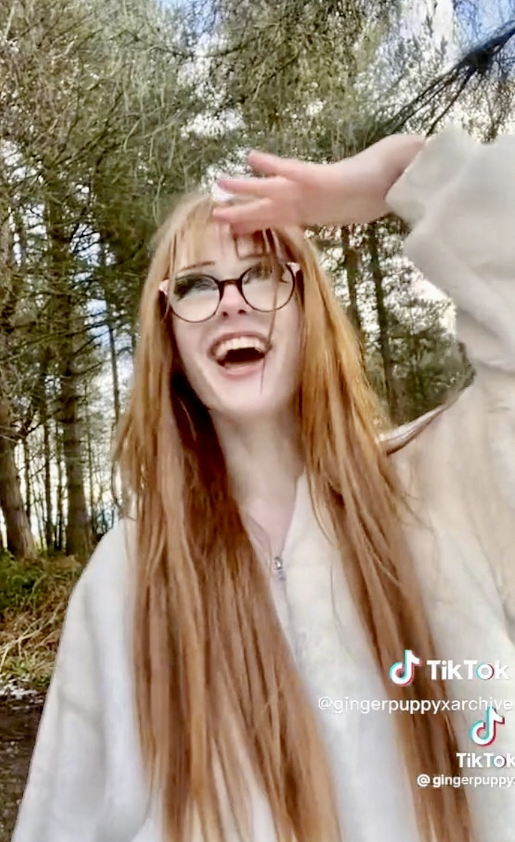brianna ghey smiling on her tiktok video - who has found murdered in a park in uk