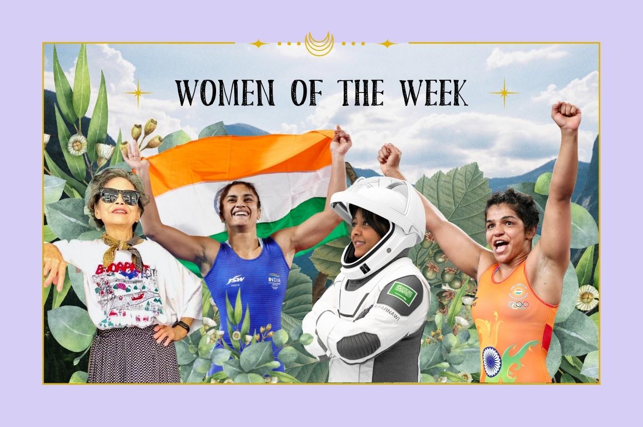 Women Of The Week: Indian Women Wrestlers, Saudi Astronaut Rayyanah Barnawi, Taiwanese Laundry Grandma Sho-er