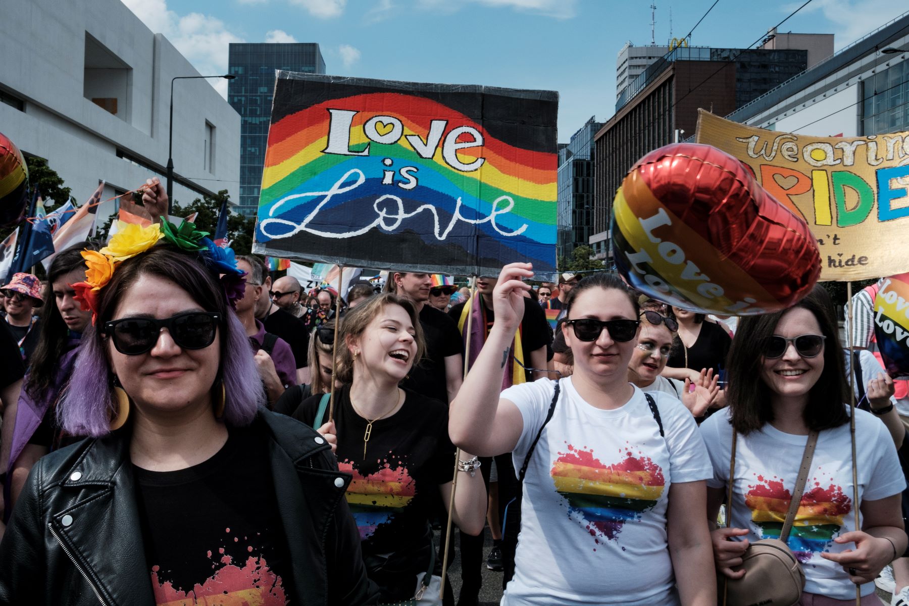 poland lgbt pride protest law justice 2023 love is love